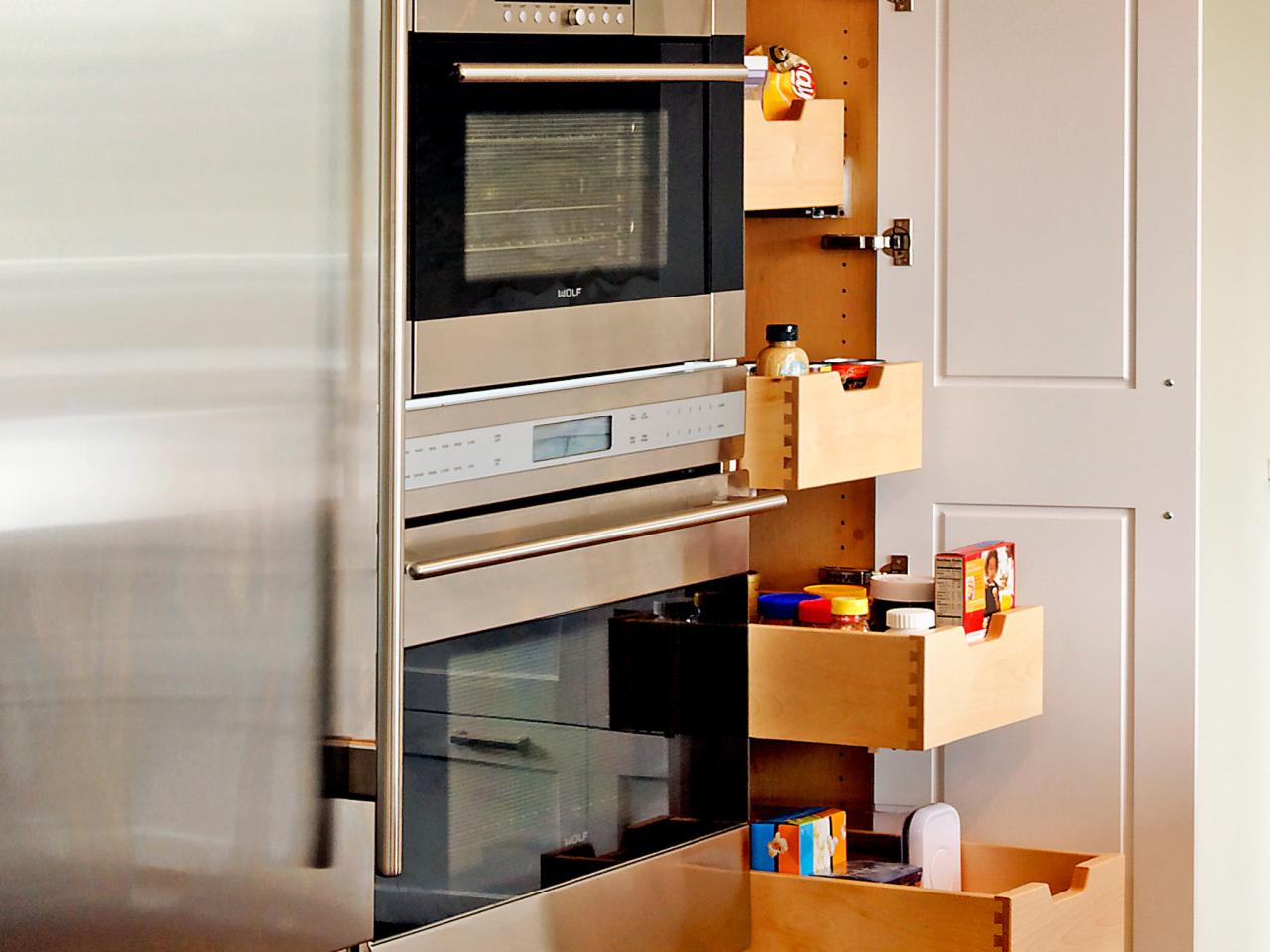 Pull Out Pantry Drawers - Transitional - Kitchen