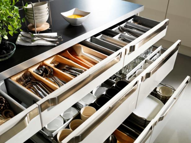 kitchen cabinet organizers: pictures & ideas from hgtv | hgtv