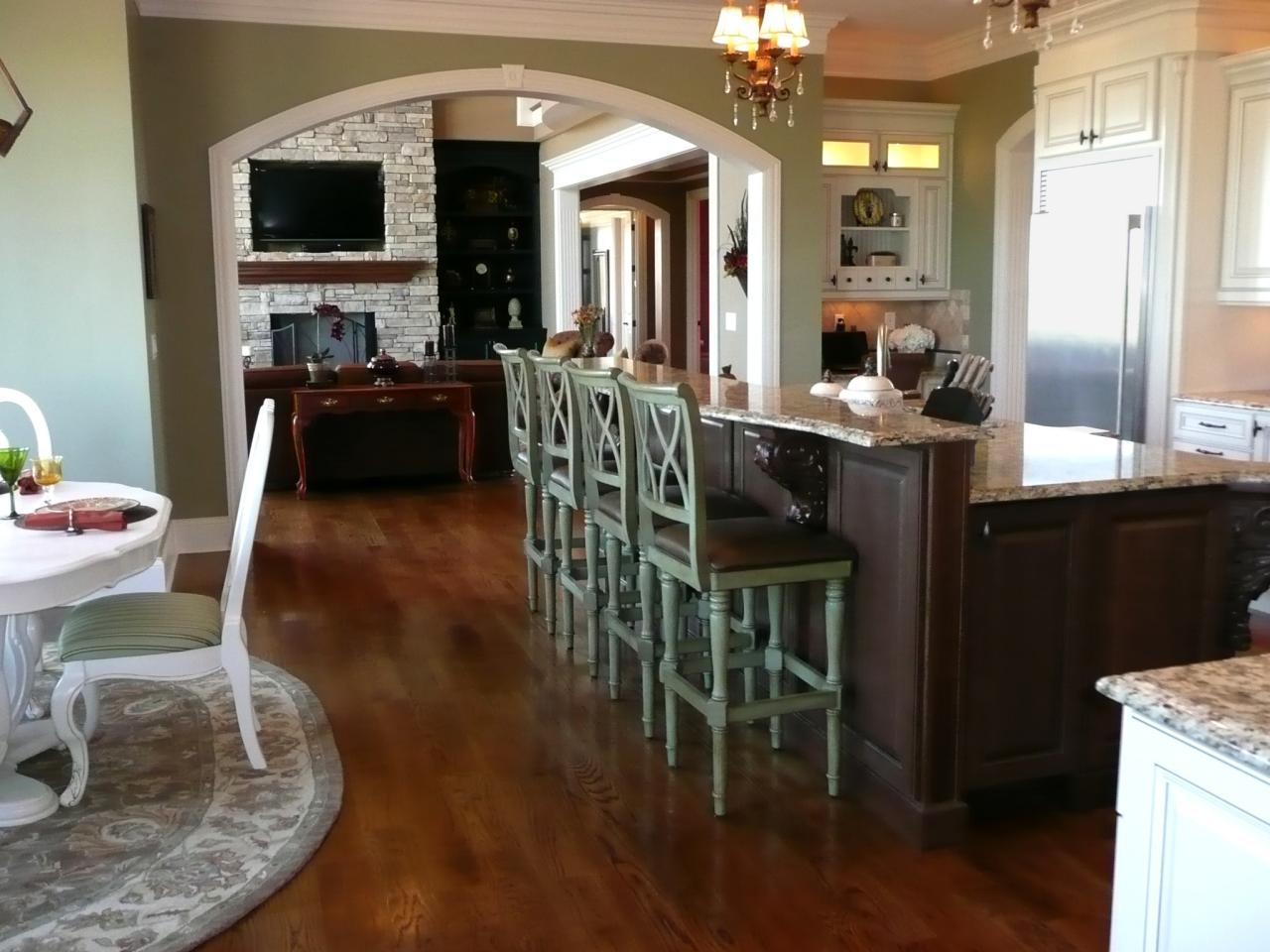 Kitchen Islands With Stools Pictures, Kitchen Island With 4 Bar Stools