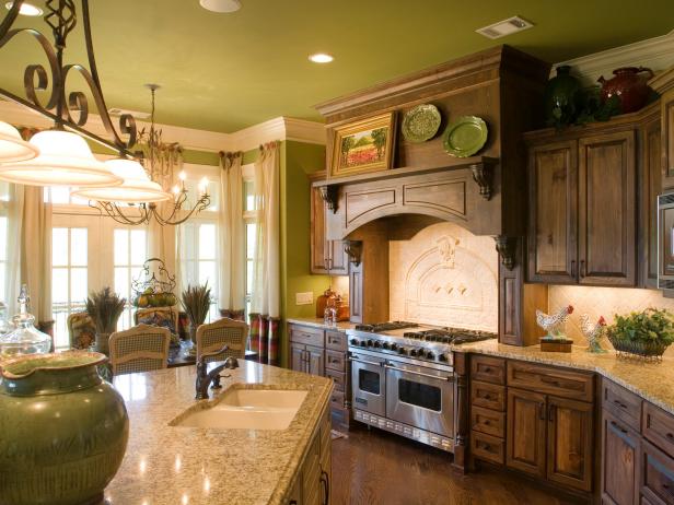 French Country Kitchen Cabinets, Country Style Wood Kitchen Cabinets