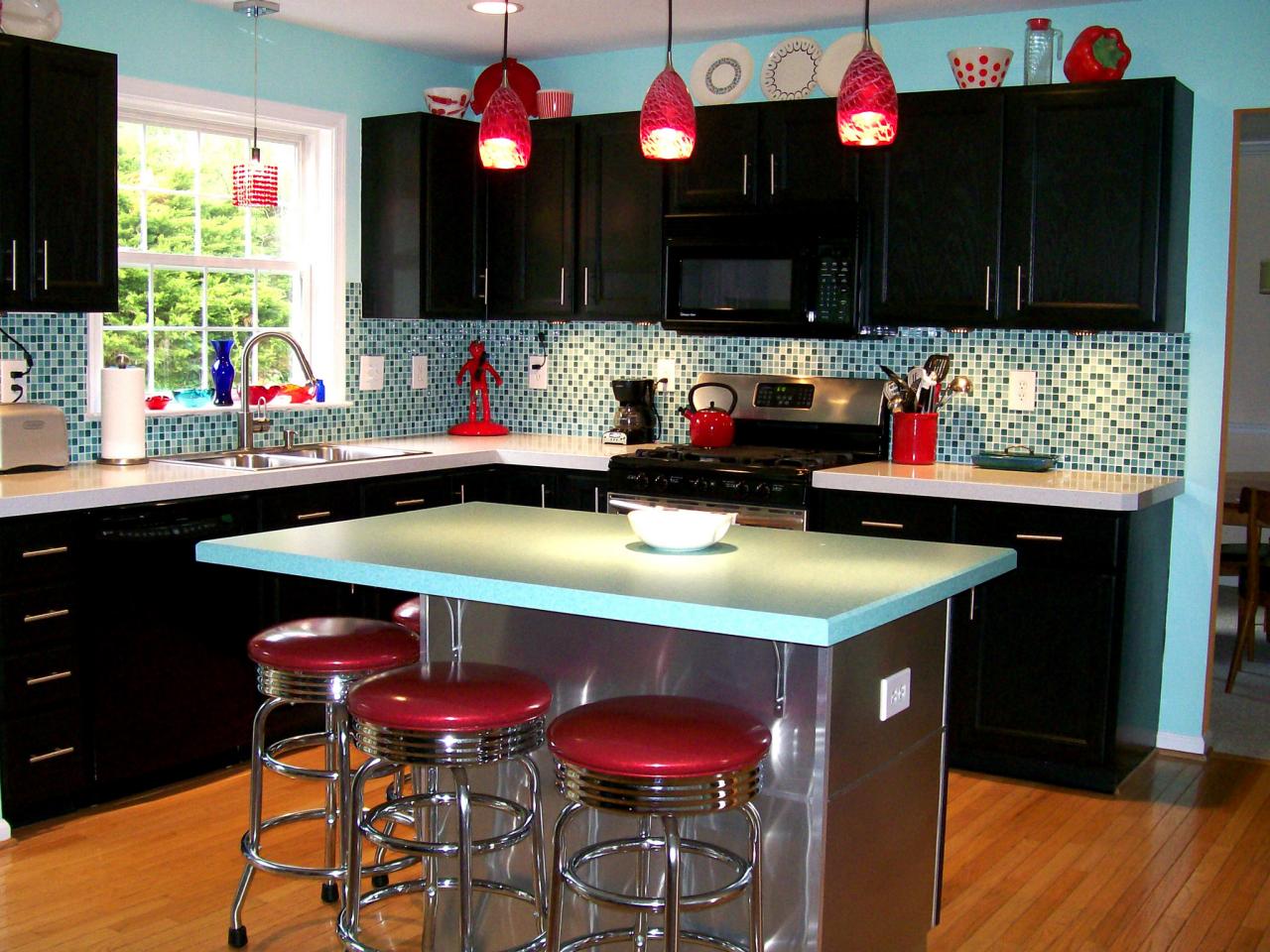 Formica Kitchen Countertops Pictures, Red Laminate Kitchen Countertops