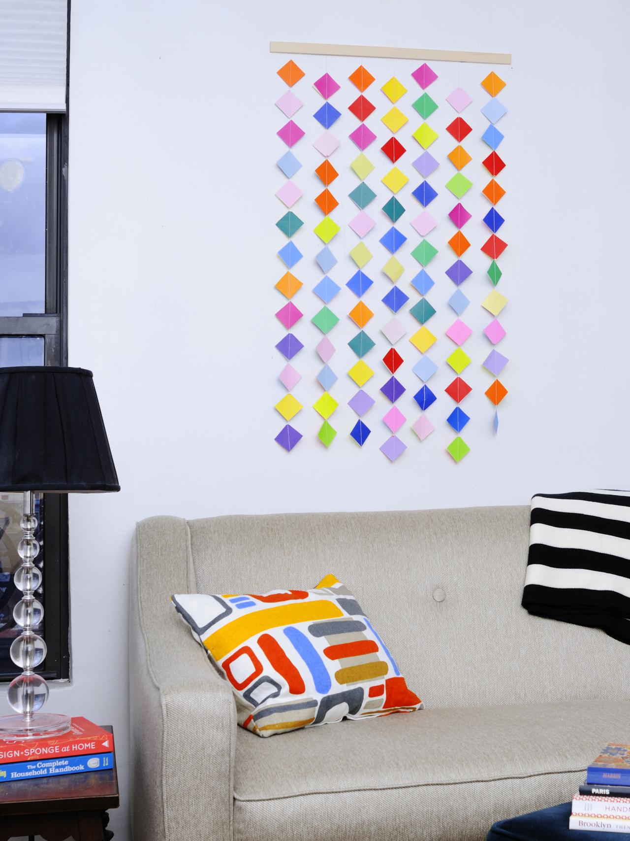 Make Colorful Garland Wall Art With