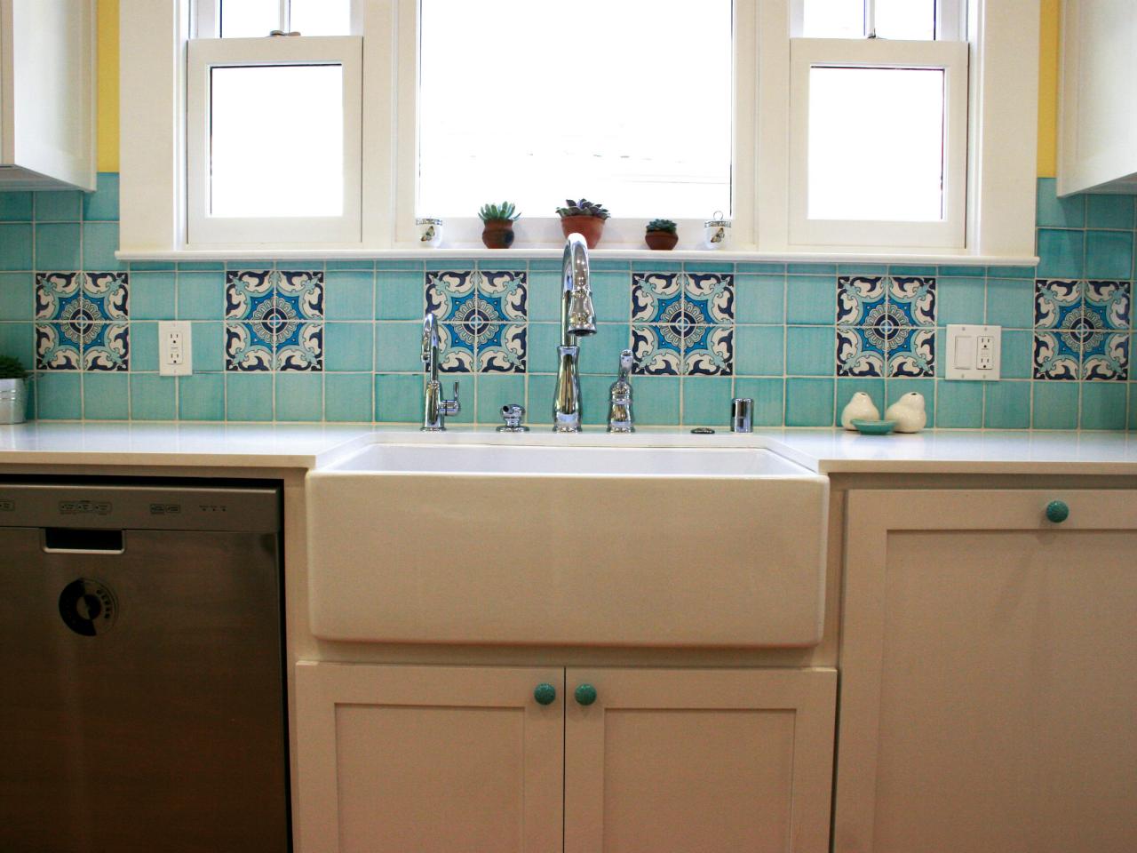 ceramic tile backsplashes: pictures, ideas & tips from hgtv | hgtv