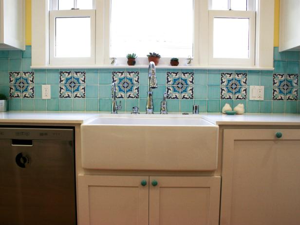 ceramic tile backsplashes: pictures, ideas & tips from hgtv