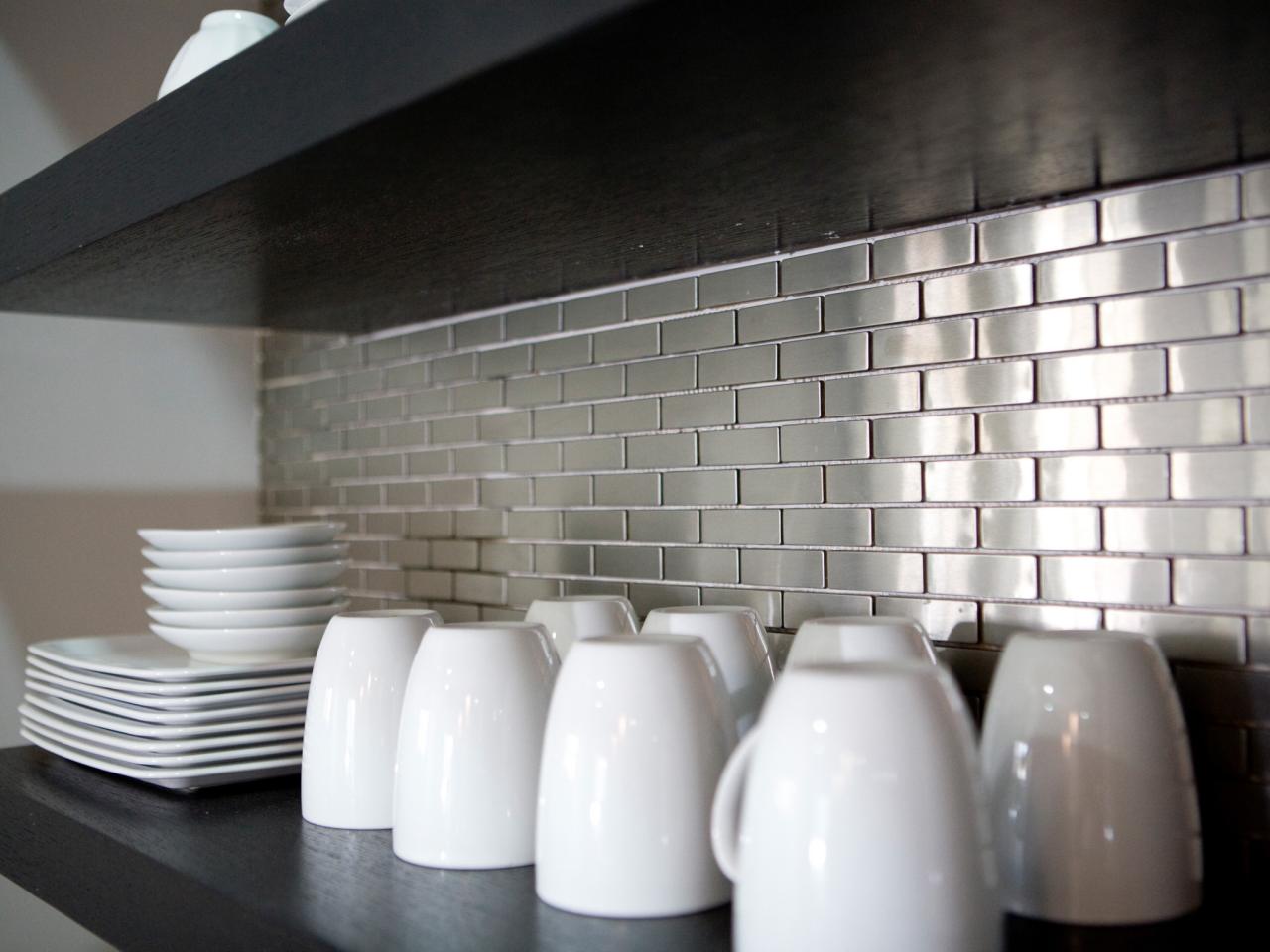 cleaning stainless steel backsplash