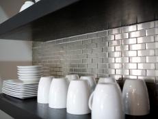 Stainless steel tile by Artistic Tile.