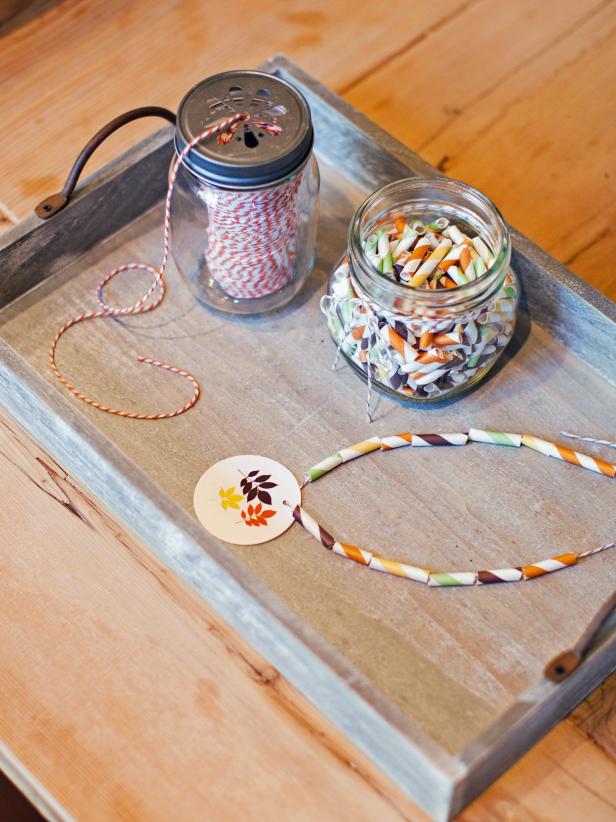 Kid's Thanksgiving Paper Straw Necklaces