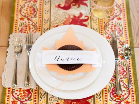 Quick and Easy Thanksgiving Place Card