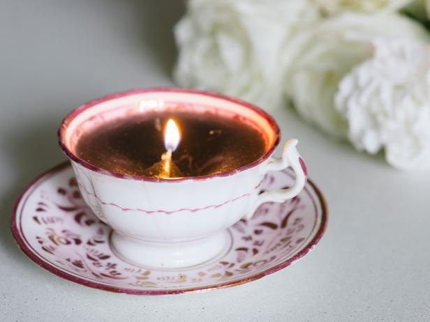 Tea Cup Candle 