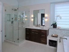 Light and Airy Contemporary Master Bathroom