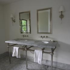 Traditional Bathroom with Double Vanity