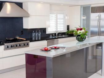 Modern Kitchen With Sleek White Cabinets