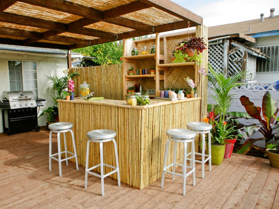Building An Outdoor Kitchen Pictures, Bamboo Outdoor Barbecue