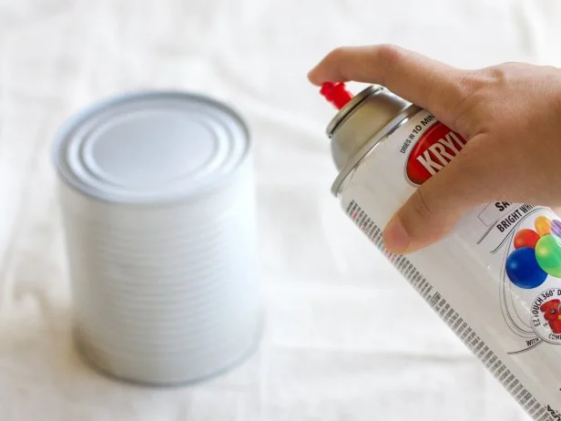Spray Paint Tin Cans