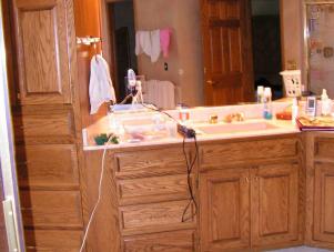 Bathroom Vanity: Before