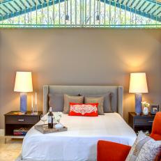 Guest Bedroom with Cathedral Ceiling