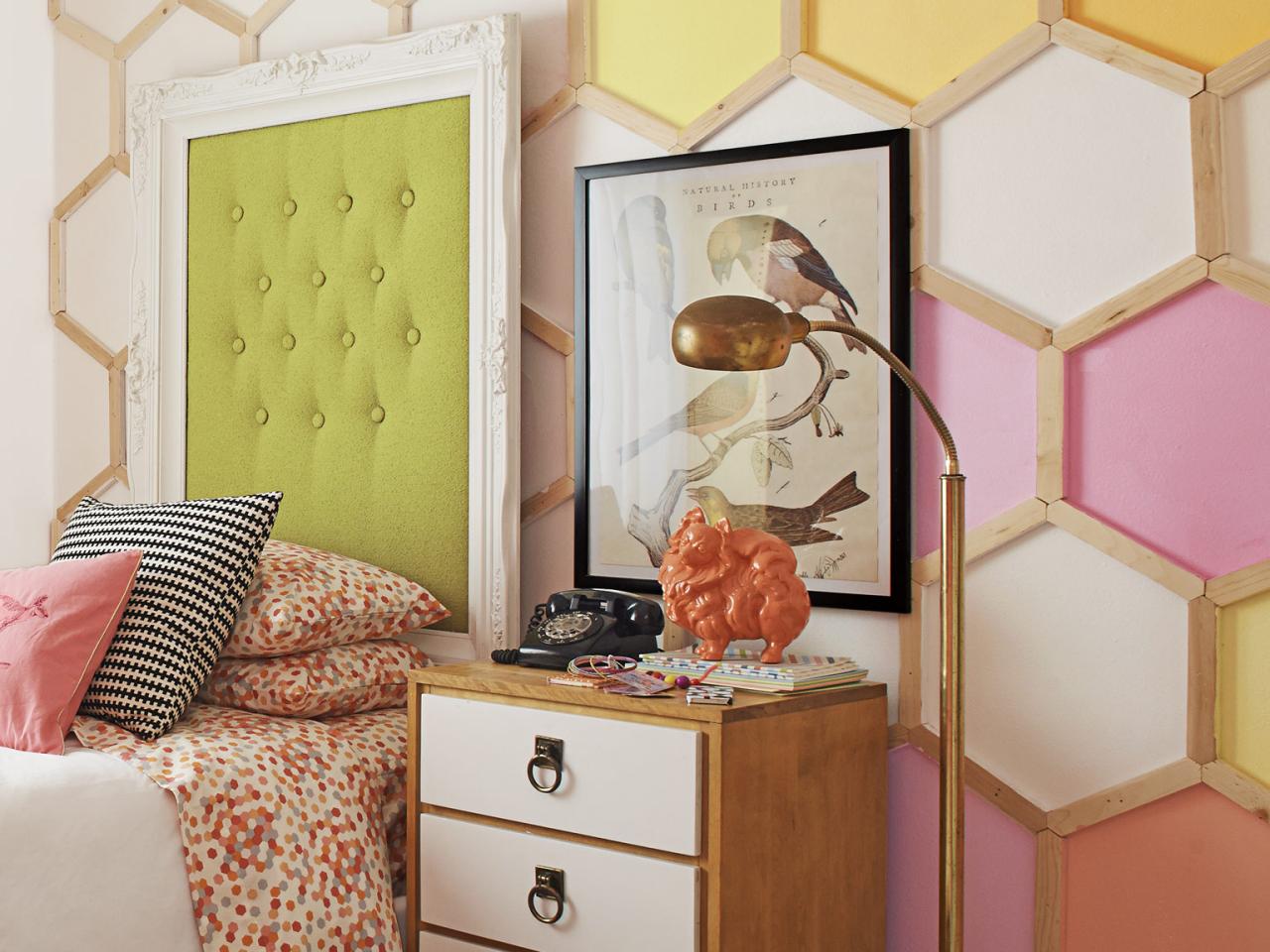 Hexagon Wall Paneling Ideas, Honeycomb Decor, Accent Wall