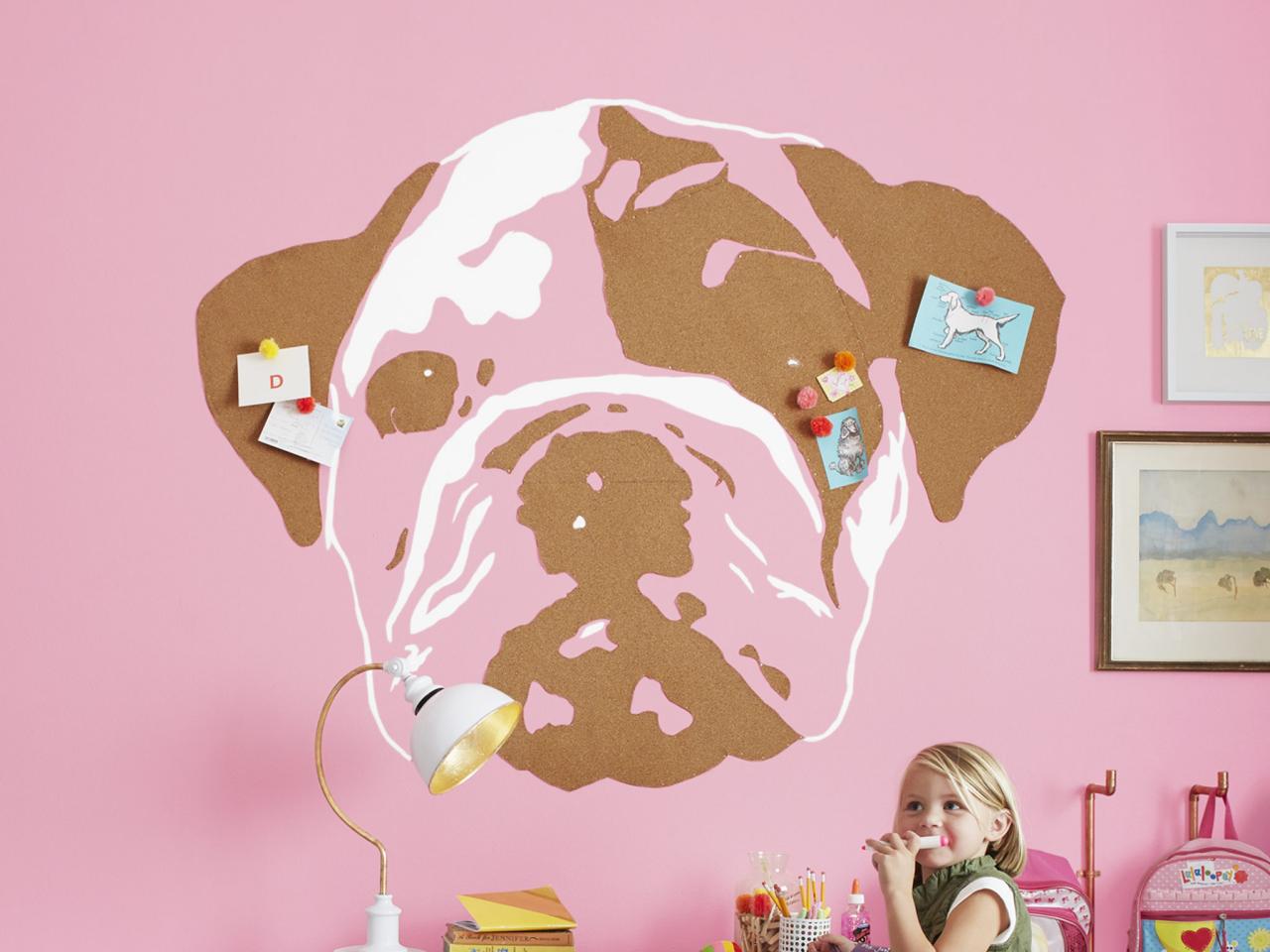 A DIY Cork Wall For Kid Art