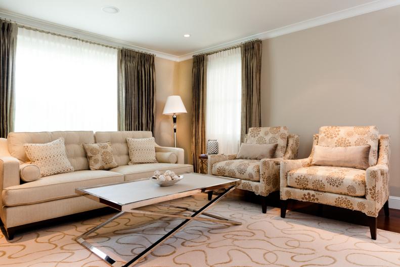 Neutral Living Space With Beige Furniture