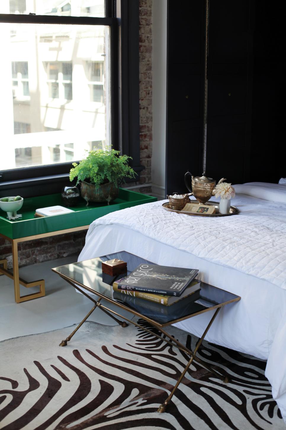 Eclectic Bedroom With Zebra Print Rug Hgtv