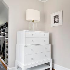 White Dresser in Contempory Bedroom