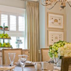 Traditional Dining Room With Coastal Elegance