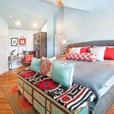 Blue Eclectic Master Bedroom Photos Hgtv