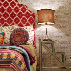 Tween Bedroom With Colorful, Graphic Bedding