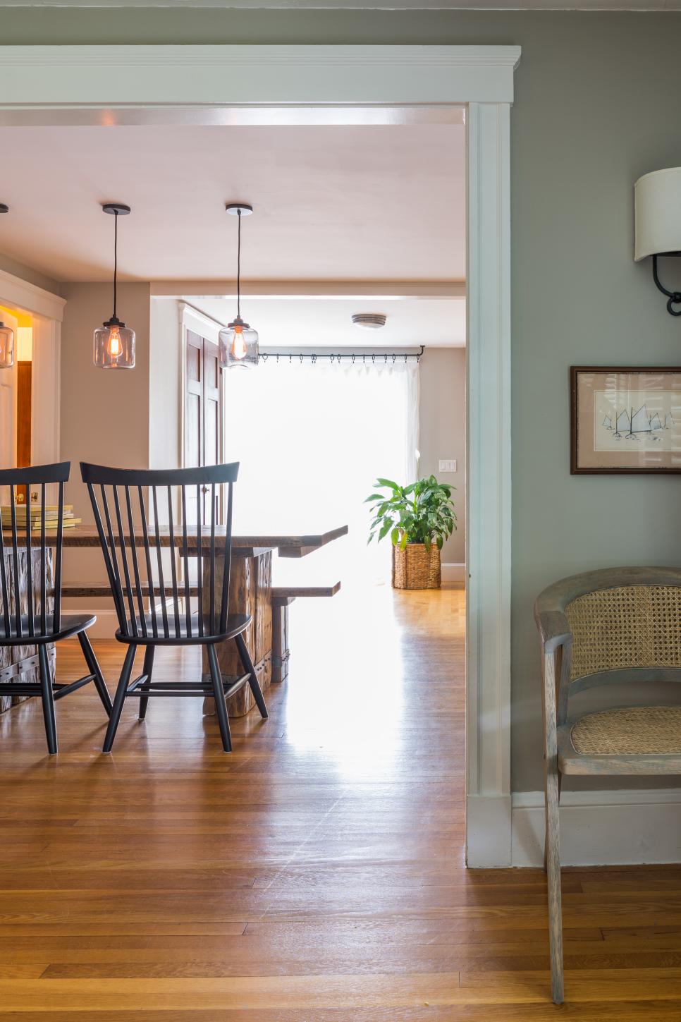 Bright and Inviting Dining Room With Windsor Chairs | HGTV