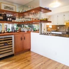 Contemporary Kitchen Bar Area