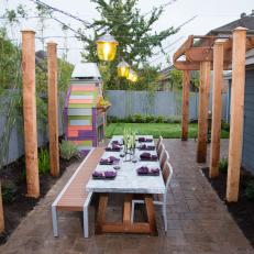 Cozy Outdoor Dining is Eclectic