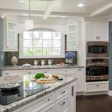 Striking Transitional Kitchen With Induction Cooktop