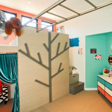 Blue Kids Room Photos Hgtv Modern Kids Bedroom With Monkey Bars