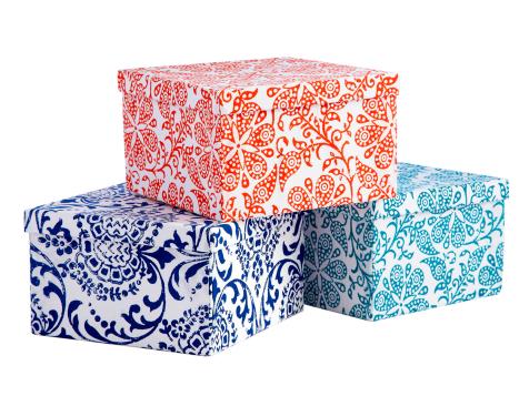 Napkin-Covered Boxes