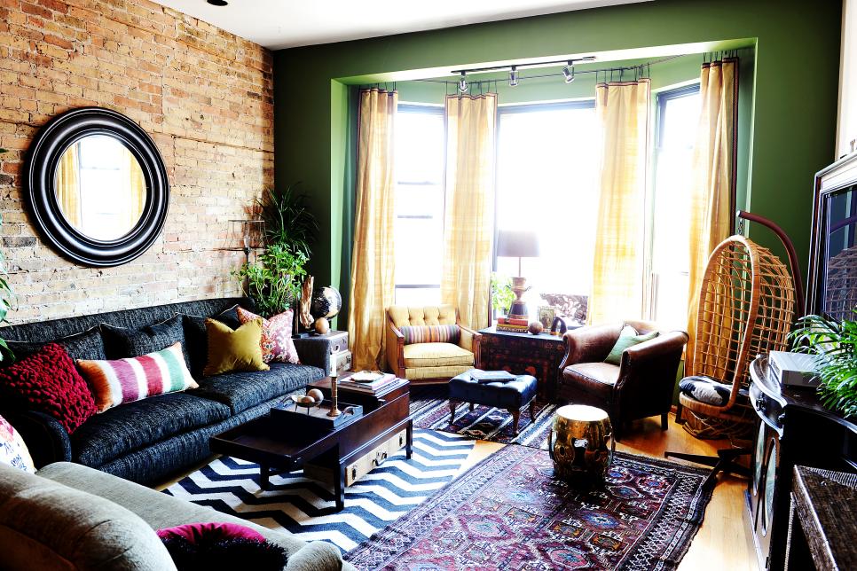 Colorful Eclectic Living Room Full Of Global Accents