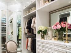 Bright, Functional and Glamorous Walk-In Closet