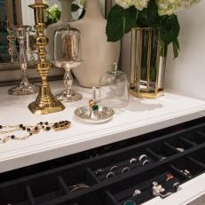 Jewelry Storage in Master Closet