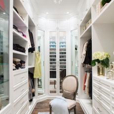 Spacious Walk-In Closet Blends Efficiency With High Style