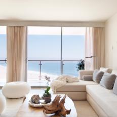 Neutral Serene Seaside Living Room