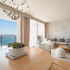 Light-Filled Coastal Living Room by the Sea