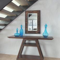 Contemporary Console Table With Mirror