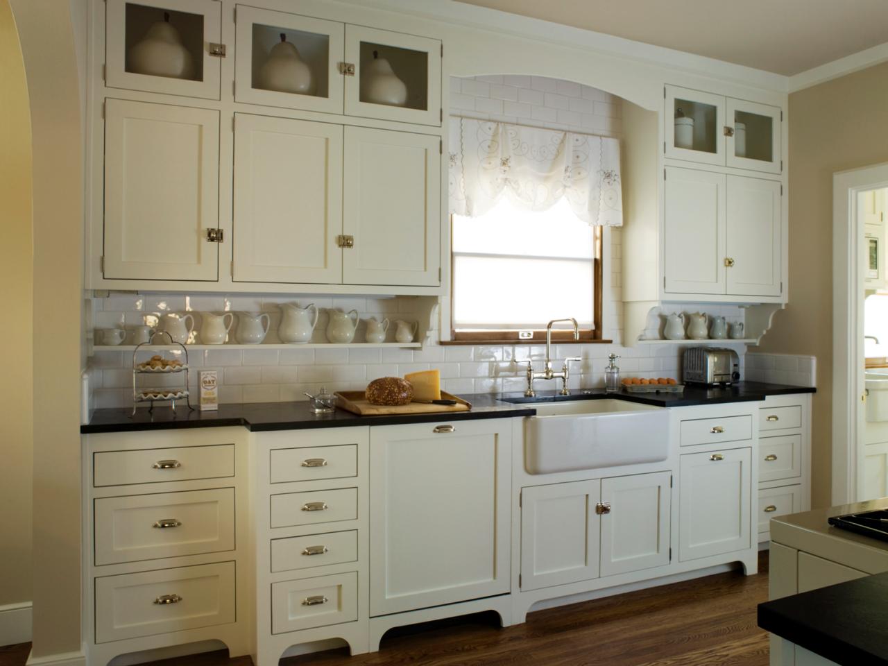 Cottage Kitchen with Antique White Shaker Cabinets | HGTV