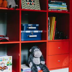 Kids’ Room Features Fun, Colorful Storage