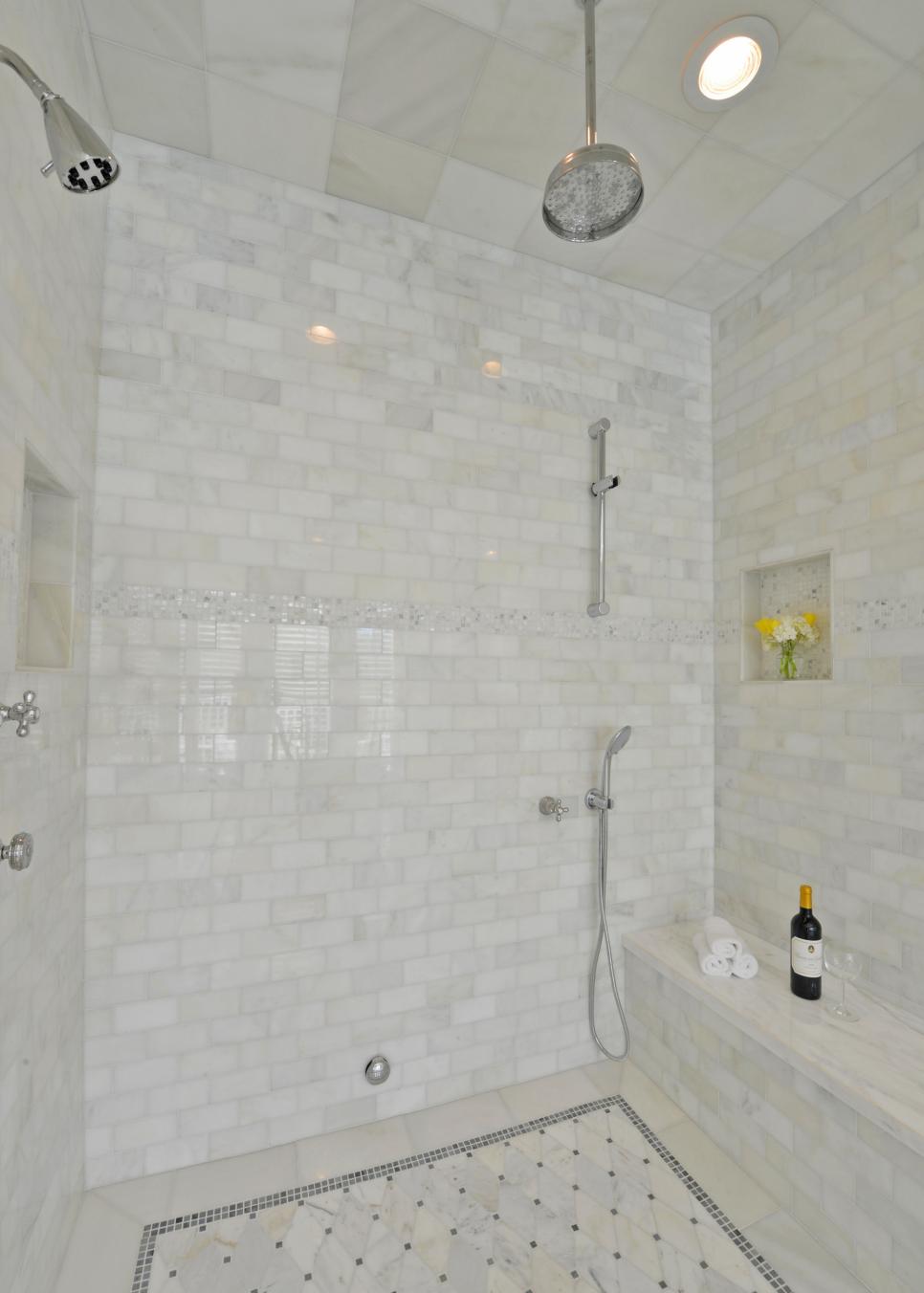 shower marble hgtv luxurious westerman georgette bathroom gray