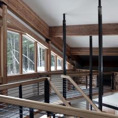 Native Materials Tie Loft Living Area to Alaska Setting