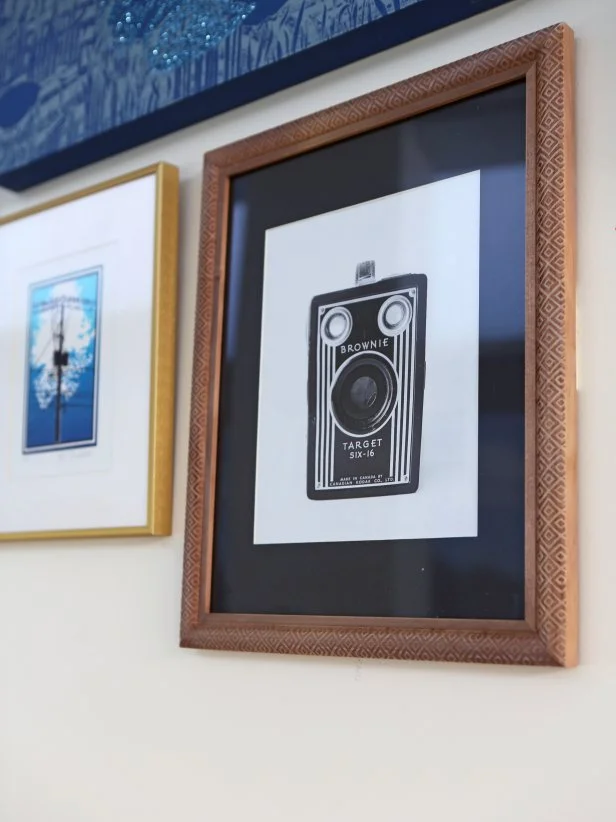 Camera Art Print With Black Mat