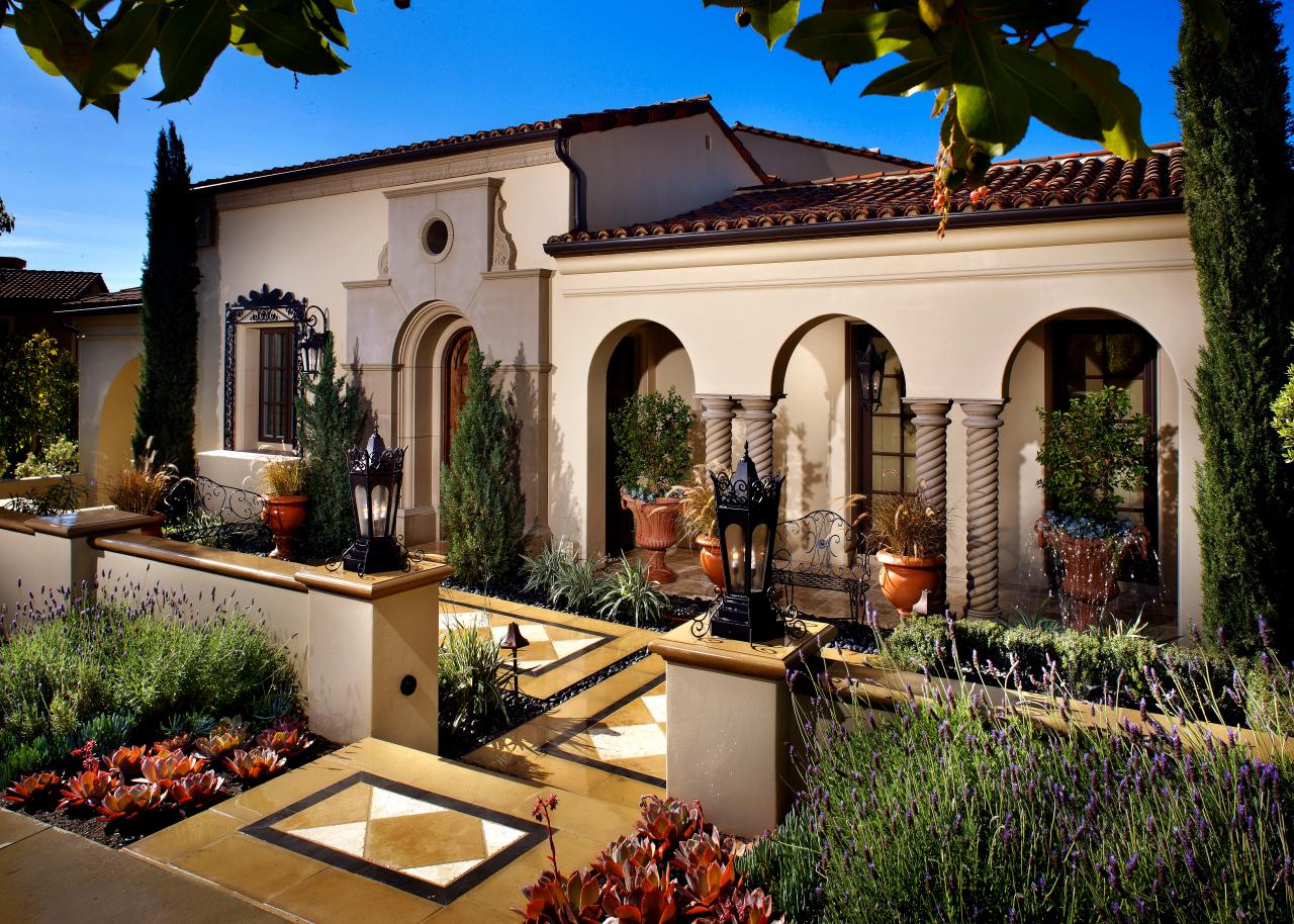 Mediterranean Home With Tile Courtyard HGTV