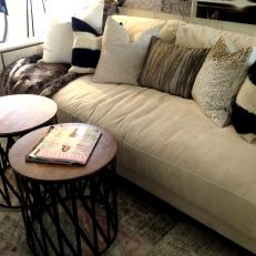 Plush Sofa in Small, Contemporary Living Space