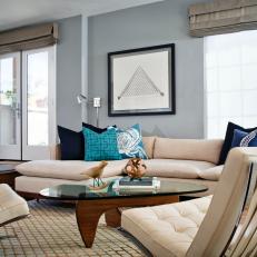 Chic Neutral Contemporary Living Room