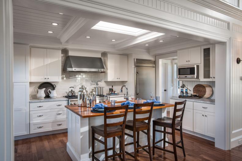 White Cape Cod Kitchen From HGTV Dream Home 2015